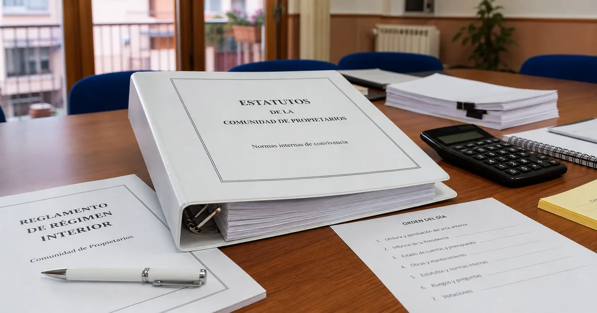 Documentos de una comunidad para revisar funciones del presidente